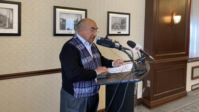 The United Nations Special Rapporteur on the Rights of Indigenous Peoples, José Francisco Calí Tzay, is Maya Kaqchikel. He spent ten days in various Indigenous communities and territories across Canada.
PHOTO: RADIO-CANADA / PALOMA MARTINEZ-MENDEZ
