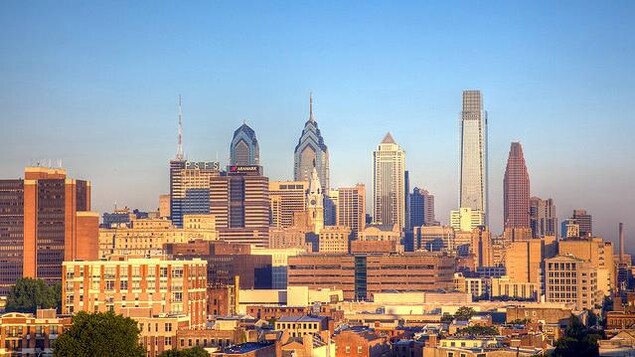 Vue de la ville de Philadelphie.