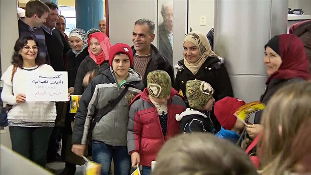 Des réfugiés syriens sont arrivés au Nouveau-Brunswick le 19 décembre 2015.