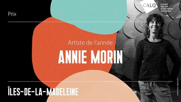 Montage Annie Morin sacrée artiste de l’année aux Îles-de-la-Madeleine - Crédit : Nigel Quinn (Groupe CNW/Conseil des arts et des lettres du Québec)
