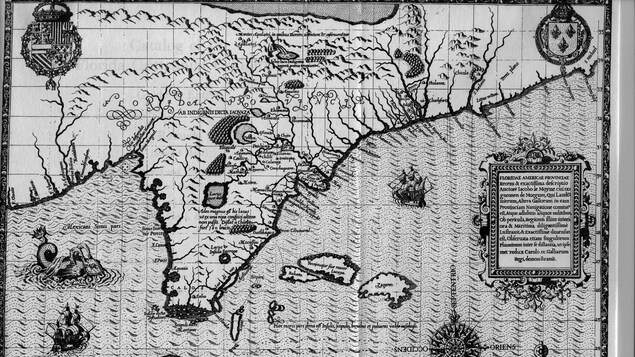 Carte de la Floride en 1591