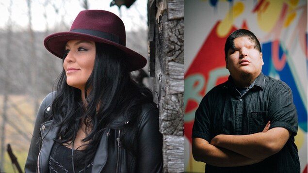 La chanteuse de blues Crystal Shawanda et l'artiste pop Mattmac.