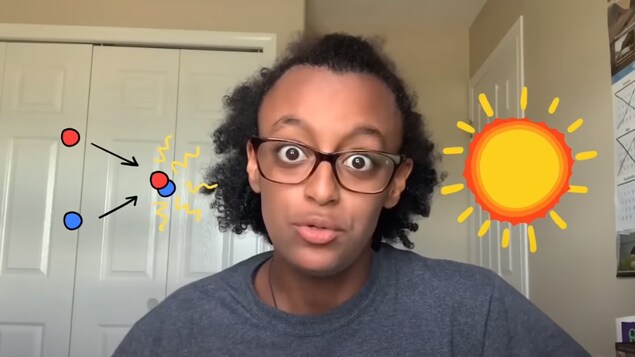 La jeune Maryam Tsegaye de Fort McMurray, gagnante d'une bourse scientifique.