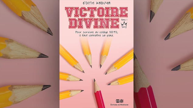Illustration du livre montrant sept crayons à mine jaunes qui pointent un crayon à mine rouge.