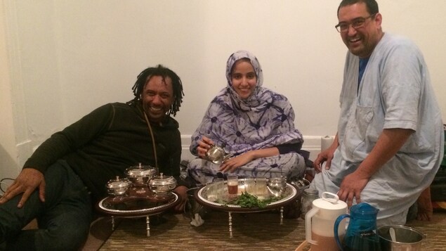 Le musicien Daby Touré, Atigh Ould et sa femme Sabah Ahmed