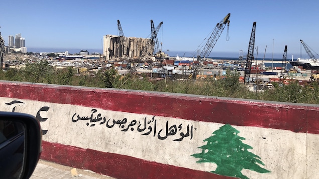 Le port de Beyrouth, avril 2022
