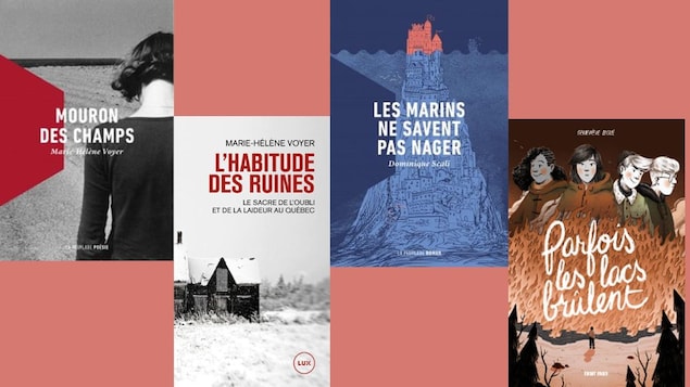 Les pages couvertures des lauréats québécois des Prix des libraires du Québec 2023
