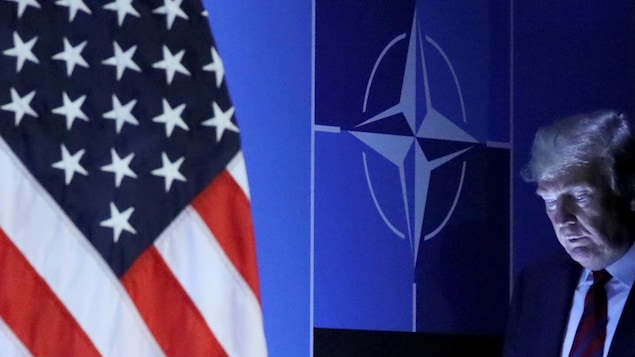 Le président américain Donald Trump a participé au sommet de l'OTAN à Bruxelles, en Belgique, le 12 juillet 2018.