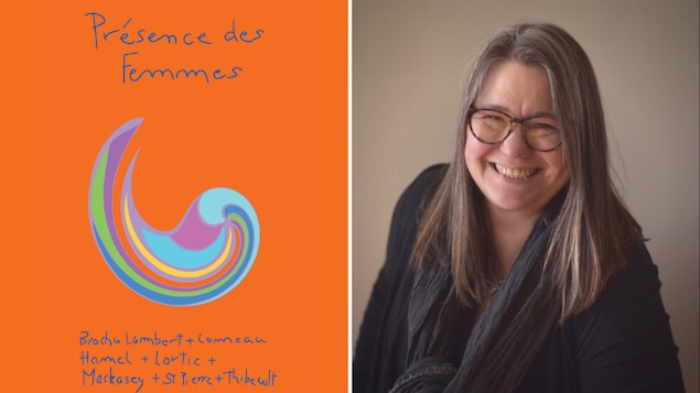 Affiche de l'exposition et portrait de Sabine Lecorre-Moore.