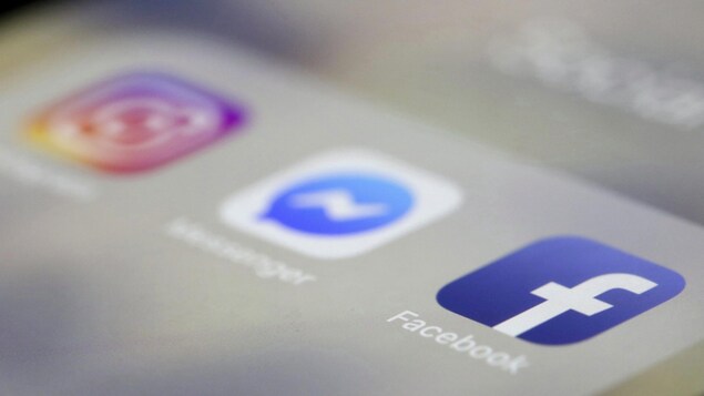 Logos de Facebook, Instagram et Messenger.