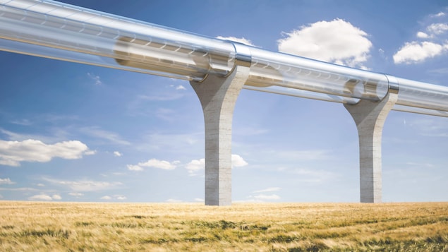 La capsule de l’Hyperloop atteint de grandes vitesses dans un environnement sous vide grâce à la propulsion par magnétisme.