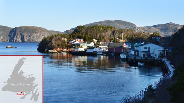 Photo du village de Gaultois au lever du jour.