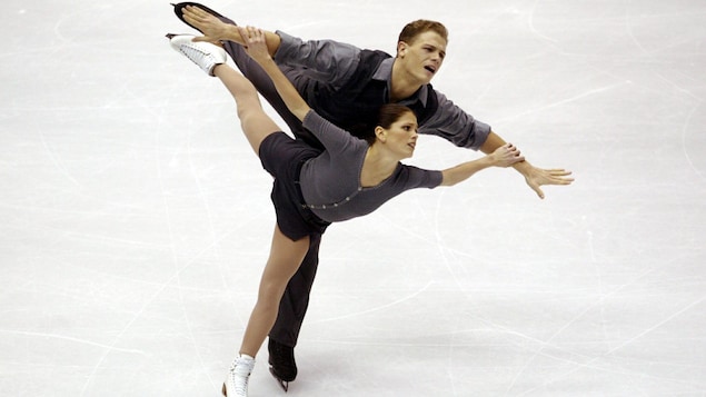 Les patineurs Jamie Salé et David Pelletier en action