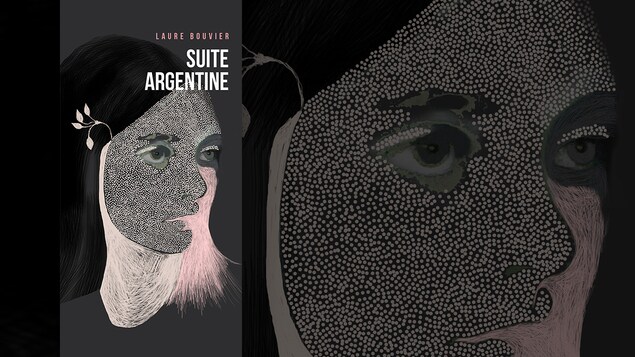 La couverture du livre « Suite argentine » de Laure Bouvier : illustration représentant le visage d'une femme de trois quarts colorié en partie en rose, avec une fleur dans les cheveux La couverture du livre « Suite argentine » de Laure Bouvier : illustration représentant le visage d'une femme de trois quarts colorié en partie en rose, avec une fleur dans les cheveux