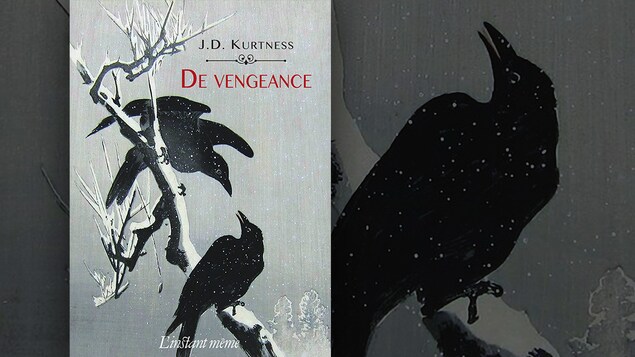 La couverture du livre « De vengeance » de J. D. Kurtness : une illustration représentant deux corbeaux sur une branche givrée. La couverture du livre « De vengeance » de J. D. Kurtness : une illustration représentant deux corbeaux sur une branche givrée.