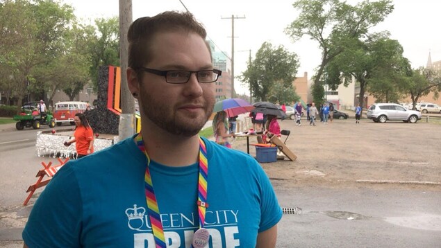 Jesse Ireland, coprésident de l'organisme Queen City Pride. Jesse Ireland, coprésident de l'organisme Queen City Pride.
