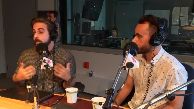 Vincent Ebacher-Anderson et William Boivin en nos studios