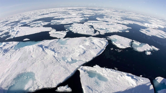 La baie de Baffin, au-dessus du cercle Arctique