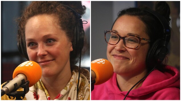 Laurence P Lafaille et Annabelle Pelletier Legros, en studio