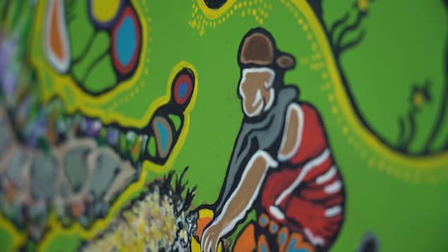 Un extrait d'une des peinture de Diane Montreuil.