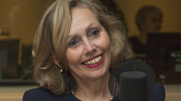 Monique Leroux au micro de Catherine Perrin.