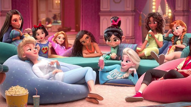 Les héroïnes de Disney, rassemblée dans une publicité pour le film Ralph 2.0
