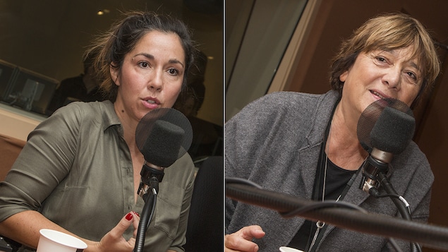 Sophie Bienvenu et Léa Pool au micro de Catherine Perrin Sophie Bienvenu et Léa Pool au micro de Catherine Perrin