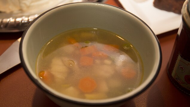 La soupe de poisson cuisinée par Caroline Dumas.
