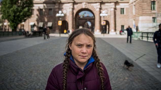 La jeune militante Greta Thunberg à Stockholm, en 2018.