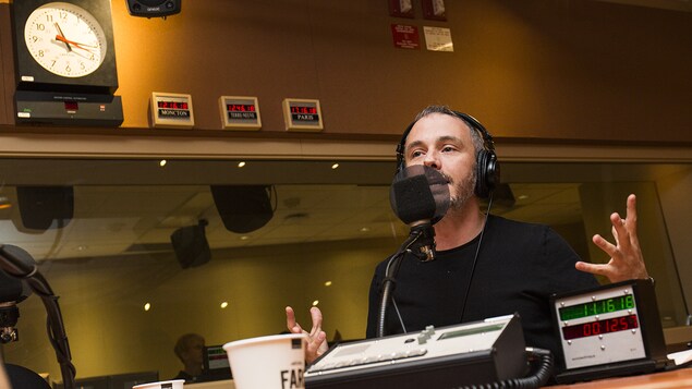Vincent Bolduc au micro de Catherine Perrin