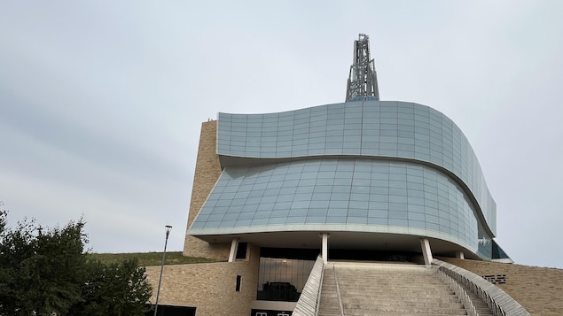 Le Musée canadien pour les droits de la personne (MCDP) à Winnipeg. Photo prise en 2025.