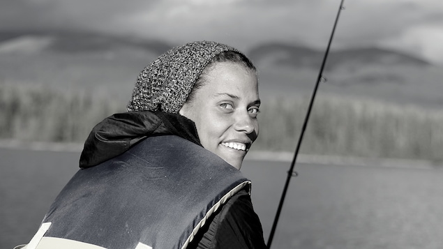 Lauran Bonon à la pêche.