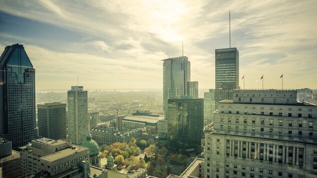 Vue sur le centre ville de Montréal Vue sur le centre ville de Montréal
