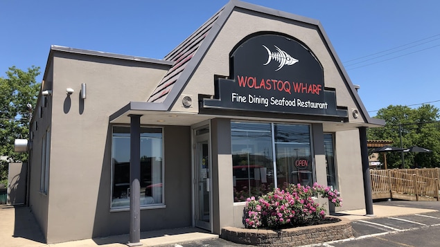 Restaurant Wolastoq Wharf, Première Nation Sitansisk Wolastoqiyik, à côté de Fredericton.