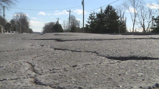 Une route en mauvais état
