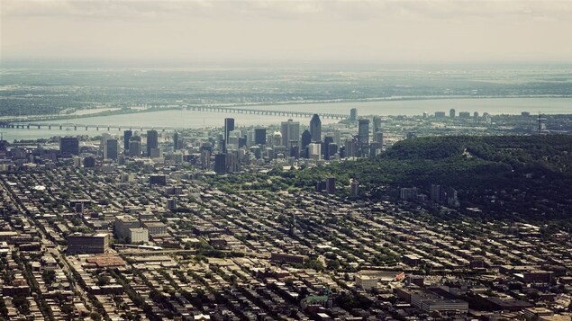 Vue aérienne de la ville de Montréal