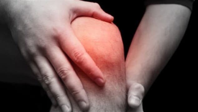 Un genou inflammé