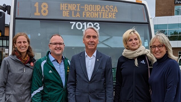 En autobus avec les candidats de Sherbrooke 