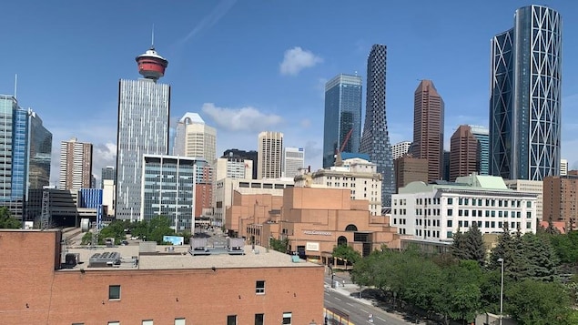 Une photo du centre-ville de Calgary.