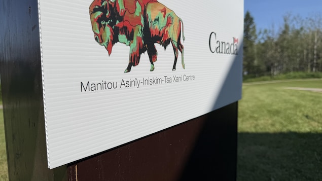 Affiche du centre avec un bison coloré et le logo du gouvernement du Canada. 13 juillet 2026.