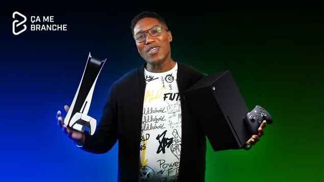 Représentation d'une console connectée.