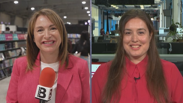 Anne-Marie Parenteau, animatrice à La billetterie Acadie, et Caroline Lévesque, journaliste culturelle.