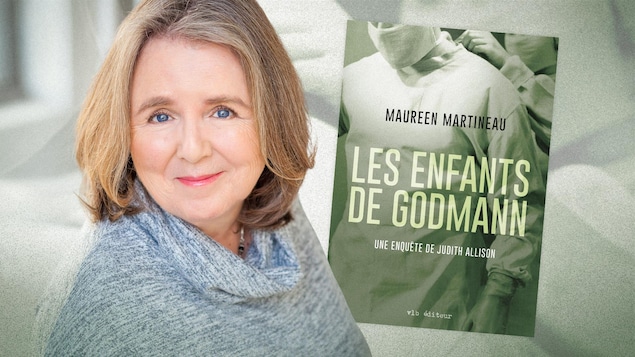 Montage photo de Maureen Martineau et de son livre «Les enfants de Godmann».