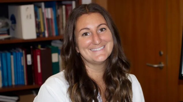 A smiling Nicole Novroski.
