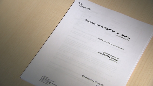 rapport coroner Bernard Lefrançois suicide Jean-Charles Servan