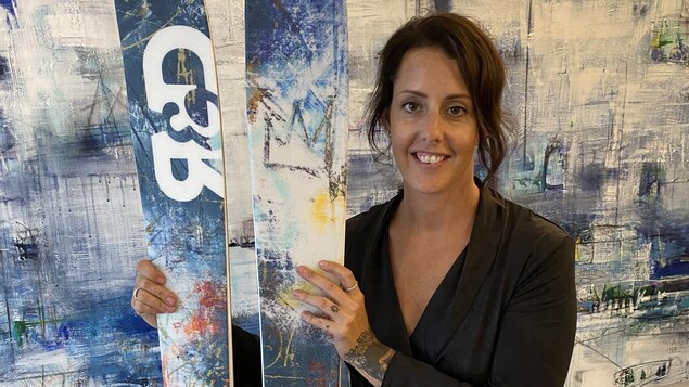 L’art de Catherine Landry sur des skis