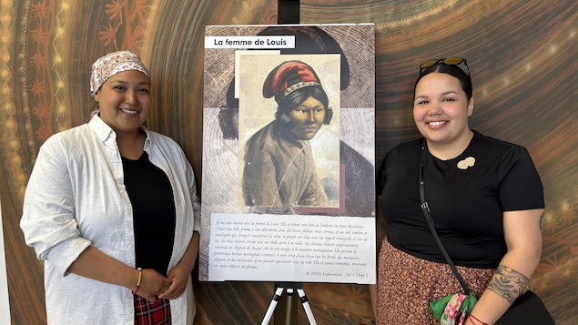 Tiffany Kashiuasht et Yasmine Fontaine ont participé à l'élaboration de l'exposition.