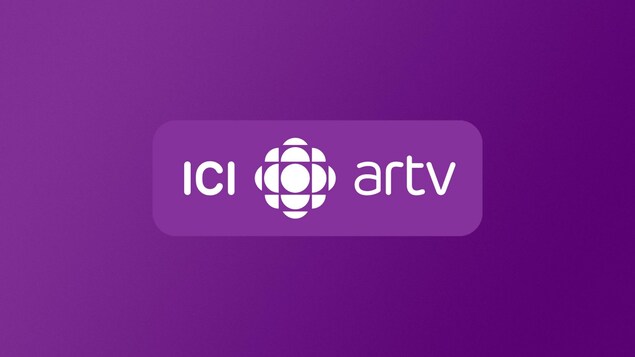 Les mots «ICI ARTV» entourent le logo de Radio-Canada.