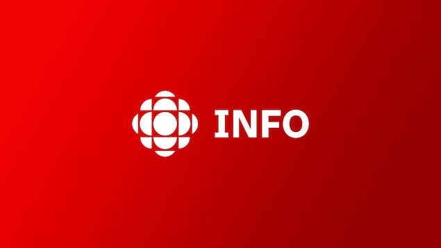 Le mot «info» accompagné du logo de Radio-Canada.