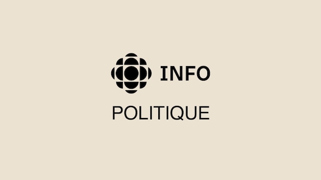 Les mots «info» et «politique» accompagnés du logo de Radio-Canada.